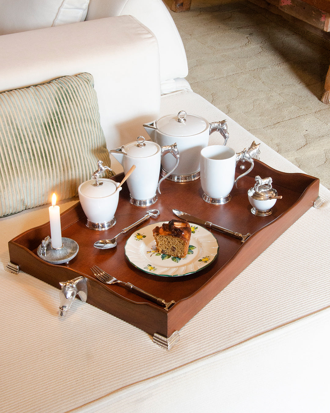 Bandeja Queen Anne Maior (60 x 40) - Equestre