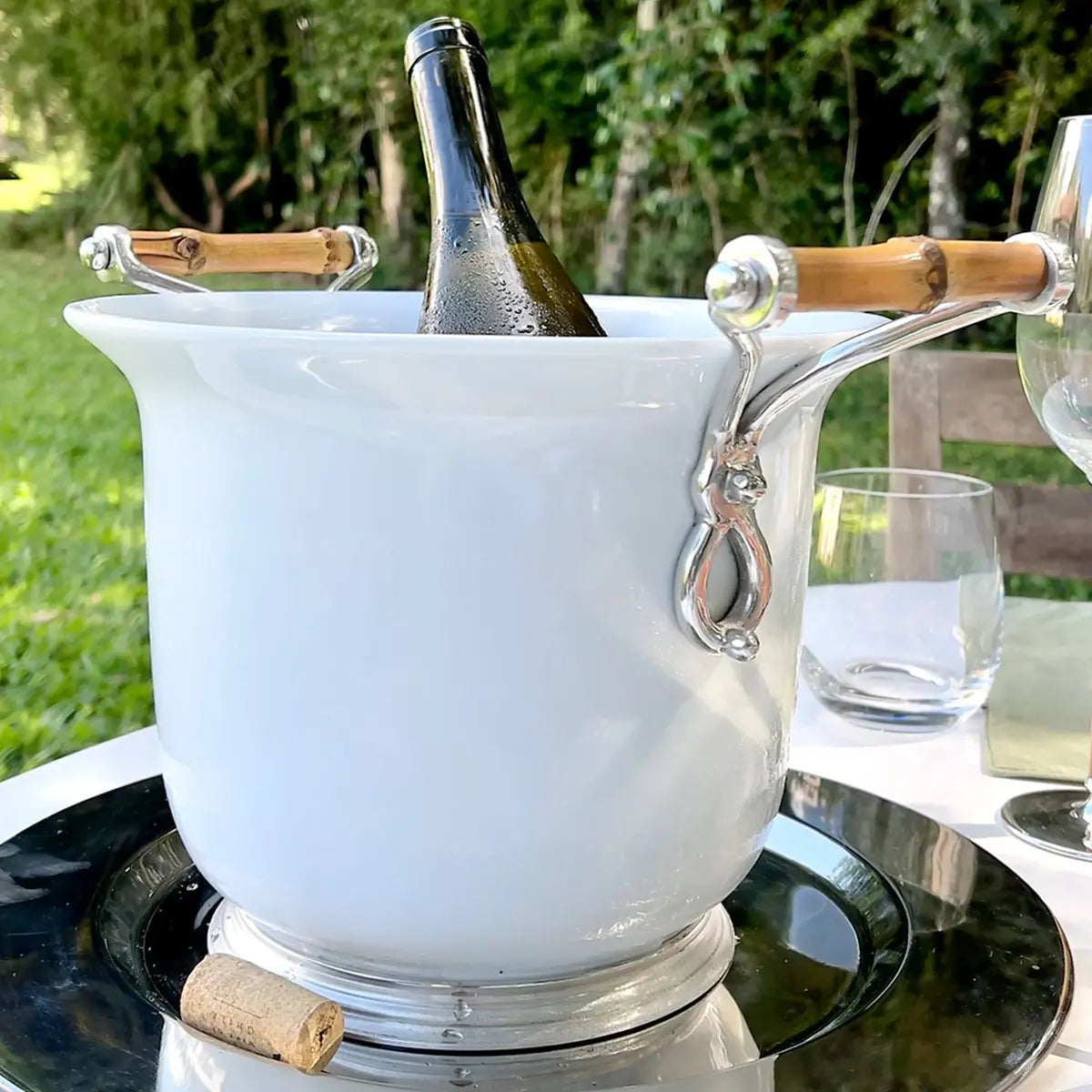 Balde de Gelo Fuschia Médio Bambu