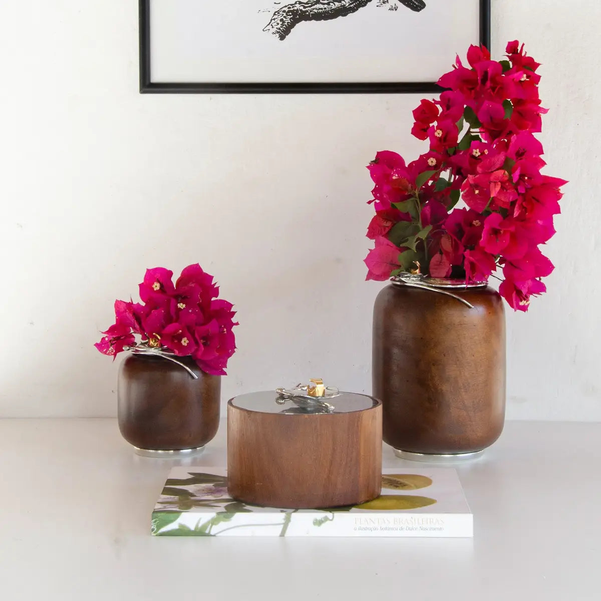 Vaso Mango Maior Marrom Orquídea
