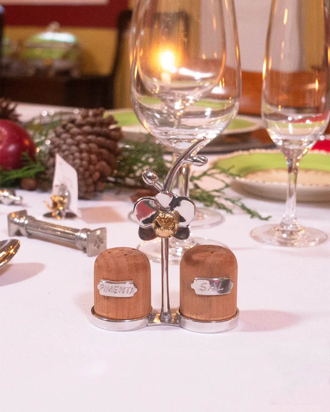 Conjunto Sal e Pimenta Orquídea