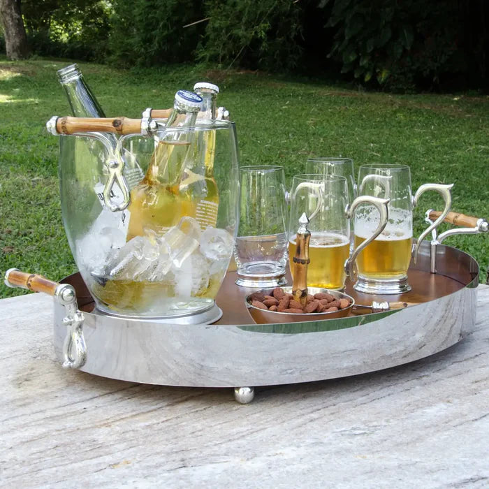 Bandeja Oval Menor (55 x 40) - Bambu